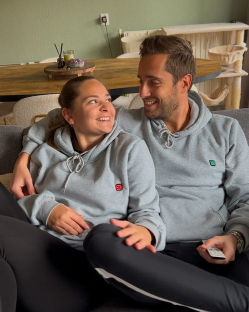 OZOVIO varmehoodie brugt i hverdagen
